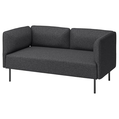 ProTuning Lillehem Modulares 2-Sitzer-Sofa, Gunnared/dunkelgraues Metall von ProTuning