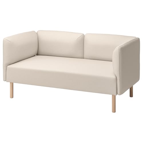 ProTuning Lillehem Modulares 2-Sitzer-Sofa, Vissle/Beige Holz von ProTuning