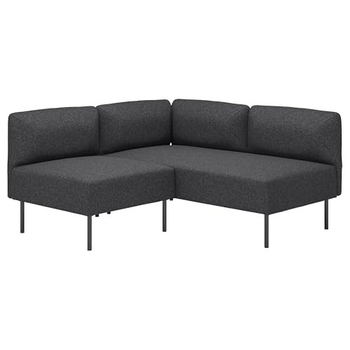ProTuning Lillehem Modulares Ecksofa, 2-Sitzer, Gunnared Dunkelgrau/Metall von ProTuning