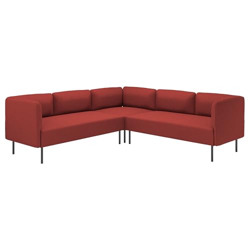 ProTuning Lillehem Modulares Ecksofa, 4-Sitzer, Gunnared/braun-rotes Metall von ProTuning