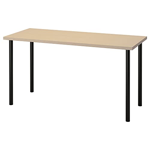 ProTuning MÅLSKYTT/ADILS Schreibtisch, 140x60cm, Birke/Schwarz von ProTuning