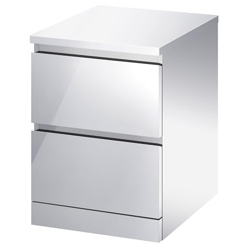 ProTuning MALM Kommode mit 2 Schubladen, 40x55 cm, Spiegeleffekt von ProTuning