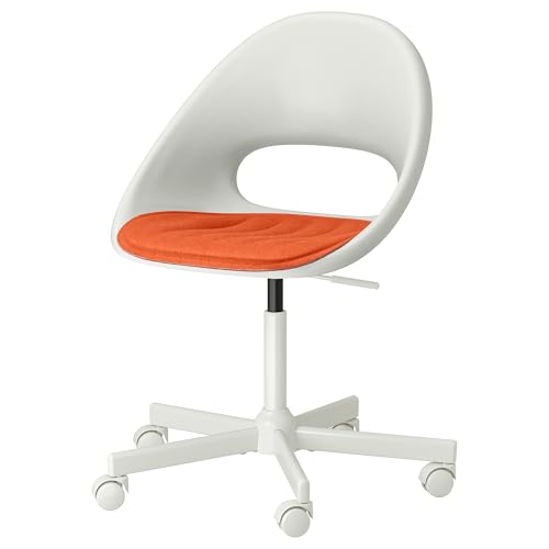 ProTuning MALSKÄR/LOBERGET Drehstuhl + Polster, weiß/orange von ProTuning