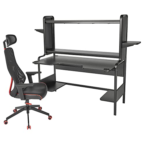 ProTuning MATCHSPEL/FREDDE Gaming Schreibtisch und Stuhl, Schwarz von ProTuning