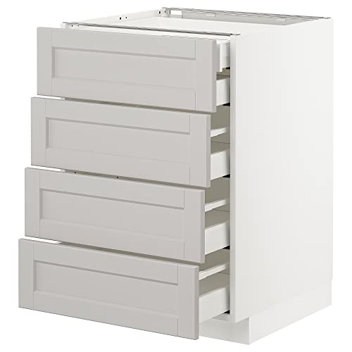 ProTuning METOD/MAXIMERA Base CB 4 FRNTS/2 LOW / 3 MD DRWRS, 60x60 cm, Weiß/Lerhyttan Hellgrau ProTuning METOD/MAXIMERA Base CB 4 FRNTS/2 LOW / 3 MD DRWRS, 60x60 cm, Weiß/Lerhyttan Hellgrau von ProTuning