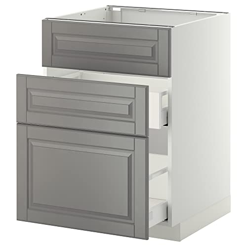 ProTuning METOD/MAXIMERA Base Cab F Spüle + 3 Fronten/2 Schubladen, 60x60 cm, Weiß/Bodbyn Grau ProTuning METOD/MAXIMERA Base Cab F Spüle + 3 Fronten/2 Schubladen, 60x60 cm, Weiß/Bodbyn Grau von ProTuning