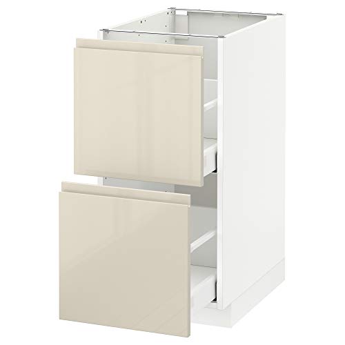 ProTuning METOD/MAXIMERA Base cb 2 Fronten/2 hohe Schubladen, Weiß/Voxtorp Hochglanz Hellbeige, 40x60 cm ProTuning METOD/MAXIMERA Base cb 2 Fronten/2 hohe Schubladen, Weiß/Voxtorp Hochglanz Hellbeige, 40x60 cm von ProTuning