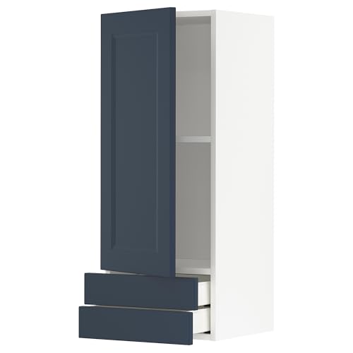 ProTuning METOD/MAXIMERA Hängeschrank mit Tür/2 Schubladen, Weiß Axstad/Mattblau, 40x100 cm ProTuning METOD/MAXIMERA Hängeschrank mit Tür/2 Schubladen, Weiß Axstad/Mattblau, 40x100 cm von ProTuning