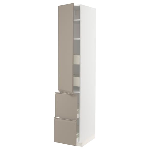 ProTuning METOD/MAXIMERA Hi cab w shlvs/4 Schubladen/dr/2 frnts, weiß/upplöv matt dunkelbeige, 40 x 60 x 220 cm ProTuning METOD/MAXIMERA Hi cab w shlvs/4 Schubladen/dr/2 frnts, weiß/upplöv matt dunkelbeige, 40 x 60 x 220 cm von ProTuning