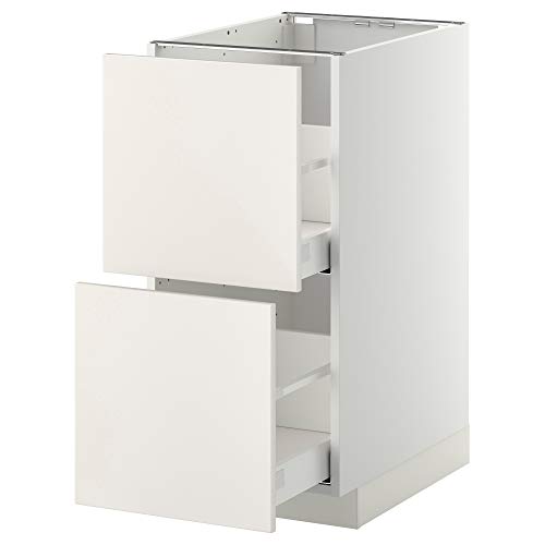 ProTuning METOD/MAXIMERA Unterbau cb 2 Fronten/2 hohe Schubladen, 40x60 cm, weiß/Veddinge weiß ProTuning METOD/MAXIMERA Unterbau cb 2 Fronten/2 hohe Schubladen, 40x60 cm, weiß/Veddinge weiß von ProTuning