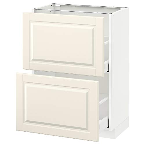 ProTuning METOD/MAXIMERA Unterschrank mit 2 Schubladen, 60x37 cm, Weiß/Bodbyn Offwhite ProTuning METOD/MAXIMERA Unterschrank mit 2 Schubladen, 60x37 cm, Weiß/Bodbyn Offwhite von ProTuning