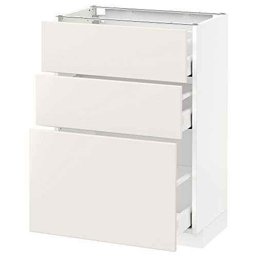 ProTuning METOD/MAXIMERA Unterschrank mit 3 Schubladen, 60x37 cm, Weiß/Veddinge Weiß ProTuning METOD/MAXIMERA Unterschrank mit 3 Schubladen, 60x37 cm, Weiß/Veddinge Weiß von ProTuning
