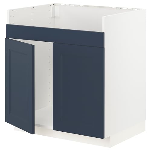 ProTuning METOD Base cab f HAVSEN Doppelbeckenspüle, weiß Axstad/Mattblau, 80x60 cm von ProTuning