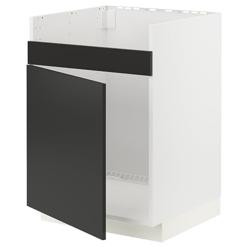 ProTuning METOD Base cab f HAVSEN Einzelbeckenspüle, Weiß/Nickebo matt anthrazit, 60x60 cm von ProTuning