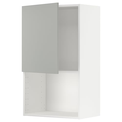 ProTuning METOD Hängeschrank für Mikrowelle, Weiß/Havstorp Hellgrau, 60x100 cm von ProTuning