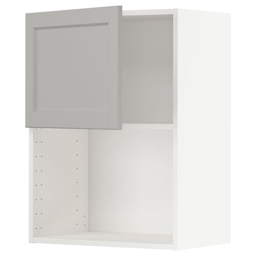 ProTuning METOD Hängeschrank für Mikrowelle, Weiß/Lerhyttan Hellgrau, 60x80 cm von ProTuning