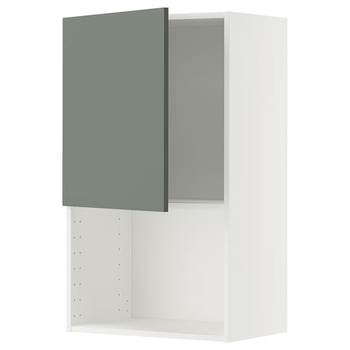ProTuning METOD Hängeschrank für Mikrowelle, Weiß/Nickebo mattgrau-grün, 60x100 cm von ProTuning