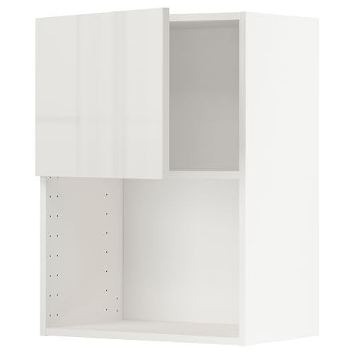 ProTuning METOD Hängeschrank für Mikrowelle, Weiß/Ringhult Hellgrau, 60x80 cm von ProTuning