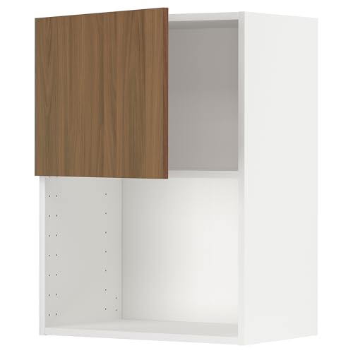 ProTuning METOD Hängeschrank für Mikrowelle, Weiß/Tistorp Braun Walnuss-Effekt, 60x80 cm von ProTuning