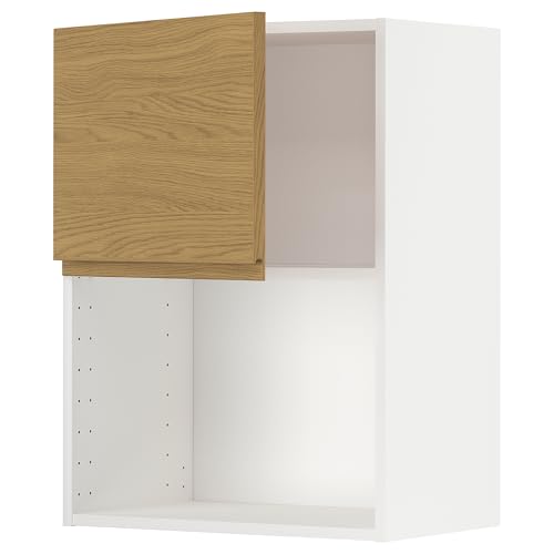 ProTuning METOD Hängeschrank für Mikrowelle, Weiß/Voxtorp Eichenoptik, 60x80 cm von ProTuning