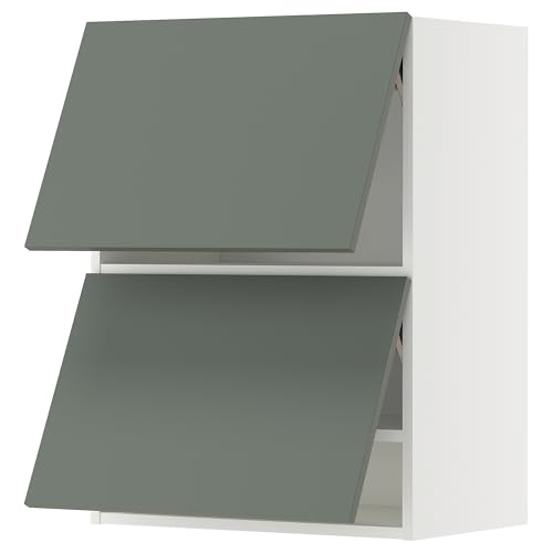 ProTuning METOD Hängeschrank horizontal mit 2 Türen, Weiß/Nickebo matt grau-grün, 60x80 cm von ProTuning