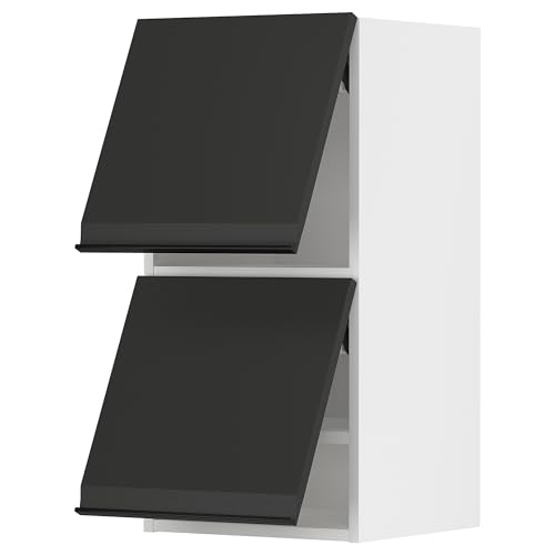 ProTuning METOD Hängeschrank horizontal mit 2 Türen, Weiß/Upplöv matt anthrazit, 40x80 cm von ProTuning