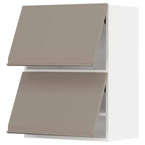 ProTuning METOD Hängeschrank horizontal mit 2 Türen, Weiß/Upplöv matt dunkelbeige, 60x80 cm von ProTuning