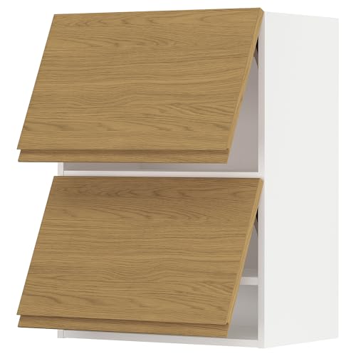 ProTuning METOD Hängeschrank horizontal mit 2 Türen, Weiß/Voxtorp Eicheneffekt, 60x80 cm von ProTuning