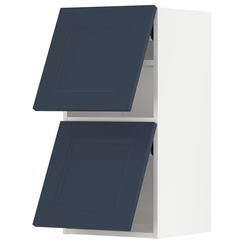 ProTuning METOD Hängeschrank horizontal mit 2 Türen, Weiß Axstad/Mattblau, 40x80 cm von ProTuning