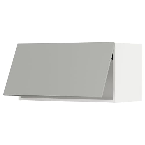 ProTuning METOD Hängeschrank horizontal mit Push-Open, Weiß/Havstorp Hellgrau, 80x40 cm von ProTuning