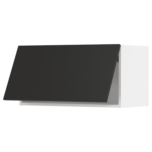 ProTuning METOD Hängeschrank horizontal mit Push-Open, Weiß/Nickebo matt anthrazit, 80x40 cm von ProTuning