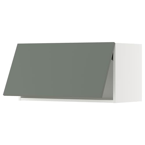 ProTuning METOD Hängeschrank horizontal mit Push-Open, Weiß/Nickebo matt grau-grün, 80x40 cm von ProTuning