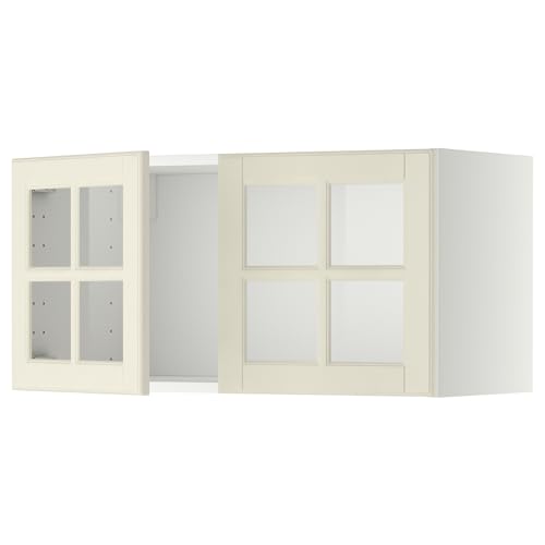 ProTuning METOD Hängeschrank mit 2 Glastüren, Weiß/Bodbyn Offwhite, 80x40 cm von ProTuning
