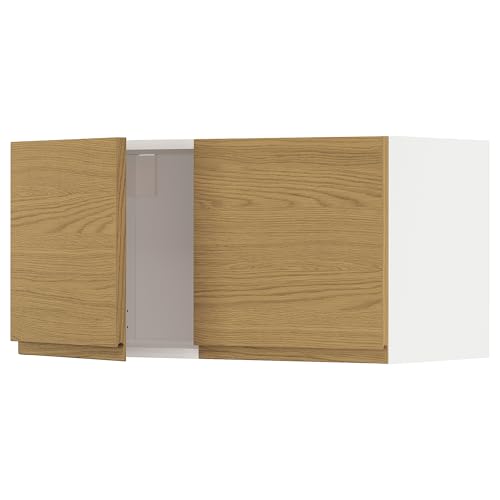 ProTuning METOD Hängeschrank mit 2 Türen, Weiß/Voxtorp Eiche-Optik, 80x40 cm von ProTuning