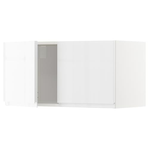 ProTuning METOD Hängeschrank mit 2 Türen, Weiß/Voxtorp Hochglanz/Weiß, 80x40 cm von ProTuning