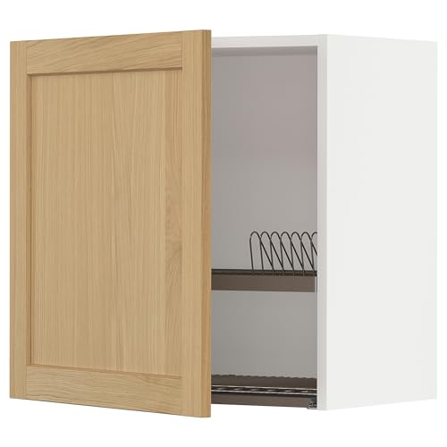 ProTuning METOD Hängeschrank mit Abtropfgestell, Weiß/Forsbacka Eiche, 60x60 cm von ProTuning