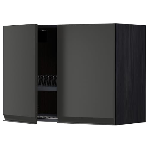 ProTuning METOD Hängeschrank mit Abtropfgestell/2 Türen, Schwarz/Upplöv Matt Anthrazit, 80x60 cm ProTuning METOD Hängeschrank mit Abtropfgestell/2 Türen, Schwarz/Upplöv Matt Anthrazit, 80x60 cm von ProTuning