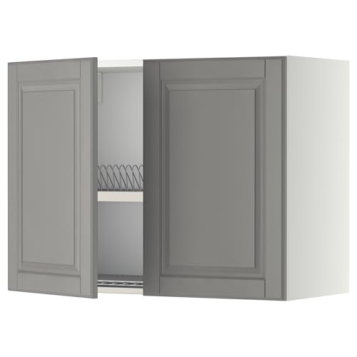 ProTuning METOD Hängeschrank mit Abtropfgestell/2 Türen, Weiß/Bodbyn Grau, 80x60 cm ProTuning METOD Hängeschrank mit Abtropfgestell/2 Türen, Weiß/Bodbyn Grau, 80x60 cm von ProTuning