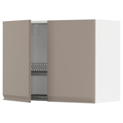 ProTuning METOD Hängeschrank mit Abtropfgestell/2 Türen, Weiß/Upplöv matt dunkelbeige, 80x60 cm ProTuning METOD Hängeschrank mit Abtropfgestell/2 Türen, Weiß/Upplöv matt dunkelbeige, 80x60 cm von ProTuning