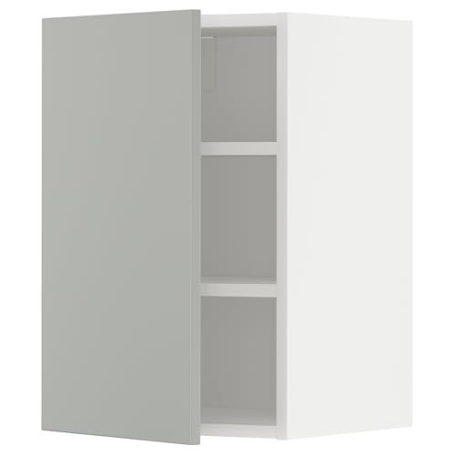 ProTuning METOD Hängeschrank mit Einlegeböden, Weiß/Havstorp Hellgrau, 40x60 cm von ProTuning