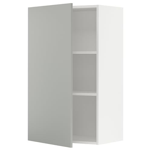 ProTuning METOD Hängeschrank mit Einlegeböden, Weiß/Havstorp Hellgrau, 60x100 cm von ProTuning