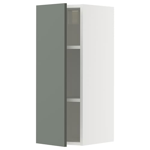 ProTuning METOD Hängeschrank mit Einlegeböden, Weiß/Nickebo Matt Grau-Grün, 30x80 cm von ProTuning