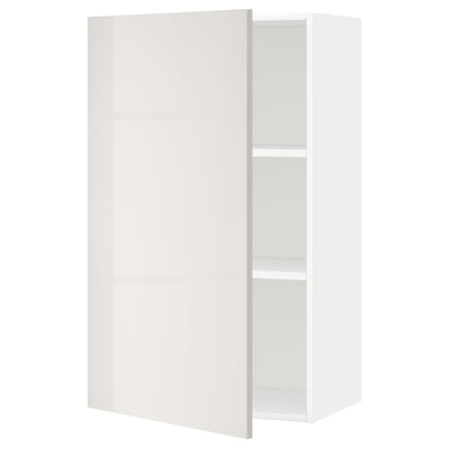 ProTuning METOD Hängeschrank mit Einlegeböden, Weiß/Ringhult Hellgrau, 60x100 cm von ProTuning