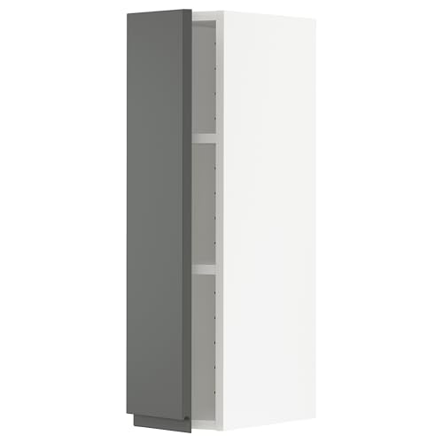 ProTuning METOD Hängeschrank mit Einlegeböden, Weiß/Voxtorp Dunkelgrau, 20x80 cm von ProTuning
