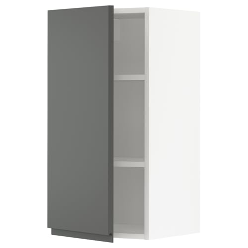 ProTuning METOD Hängeschrank mit Einlegeböden, Weiß/Voxtorp Dunkelgrau, 40x80 cm von ProTuning