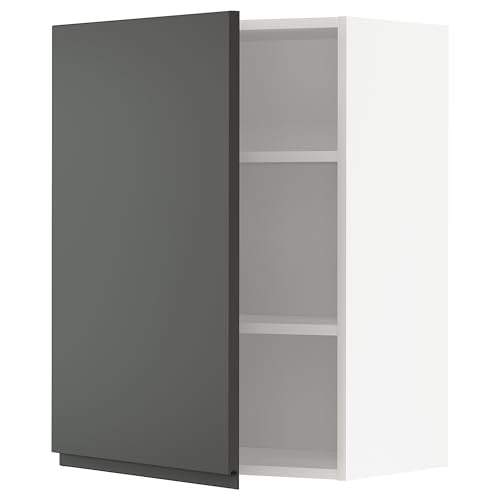 ProTuning METOD Hängeschrank mit Einlegeböden, Weiß/Voxtorp Dunkelgrau, 60x80 cm von ProTuning