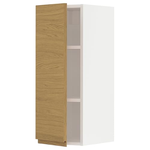 ProTuning METOD Hängeschrank mit Einlegeböden, Weiß/Voxtorp Eiche-Optik, 30x80 cm von ProTuning