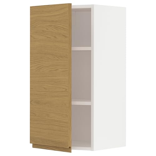 ProTuning METOD Hängeschrank mit Einlegeböden, Weiß/Voxtorp Eiche-Optik, 40x80 cm von ProTuning