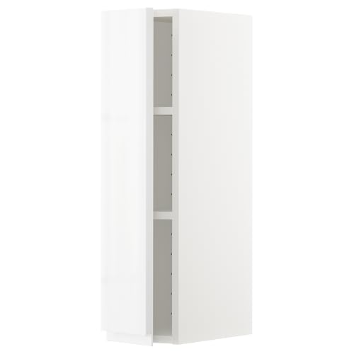 ProTuning METOD Hängeschrank mit Einlegeböden, Weiß/Voxtorp Hochglanz/Weiß, 20x80 cm von ProTuning