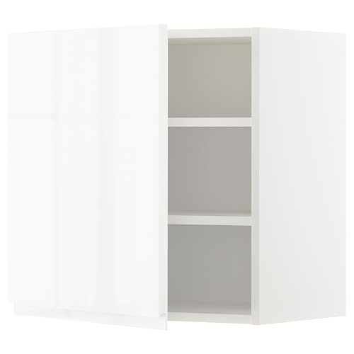 ProTuning METOD Hängeschrank mit Einlegeböden, Weiß/Voxtorp Hochglanz/Weiß, 60x60 cm von ProTuning